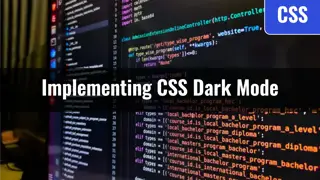 [CSS] Dark Mode Guide: System & User-Based CSS Implementation