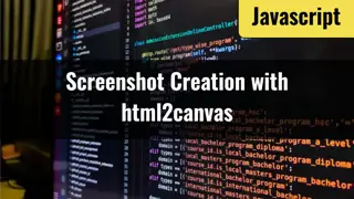 [JavaScript] Downloading Screenshots using html2canvas