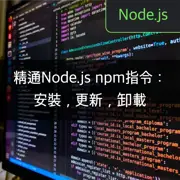 精通Node.js npm指令：安裝，更新，卸載