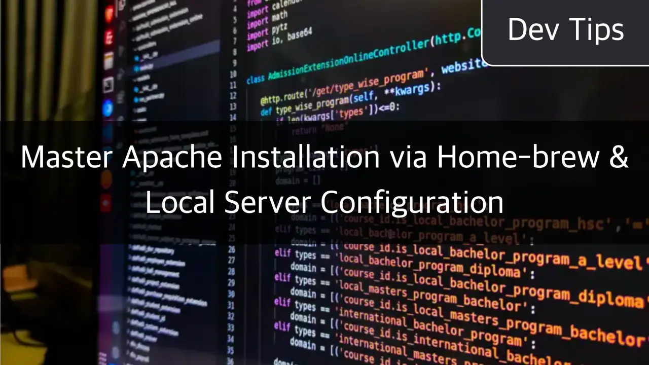 Master Apache Installation via Homebrew & Local Server Configuration