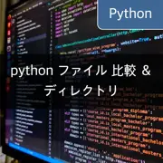 python ファイル 比較 ＆ ディレクトリ比較 - 'filecmp' モジュールの使用