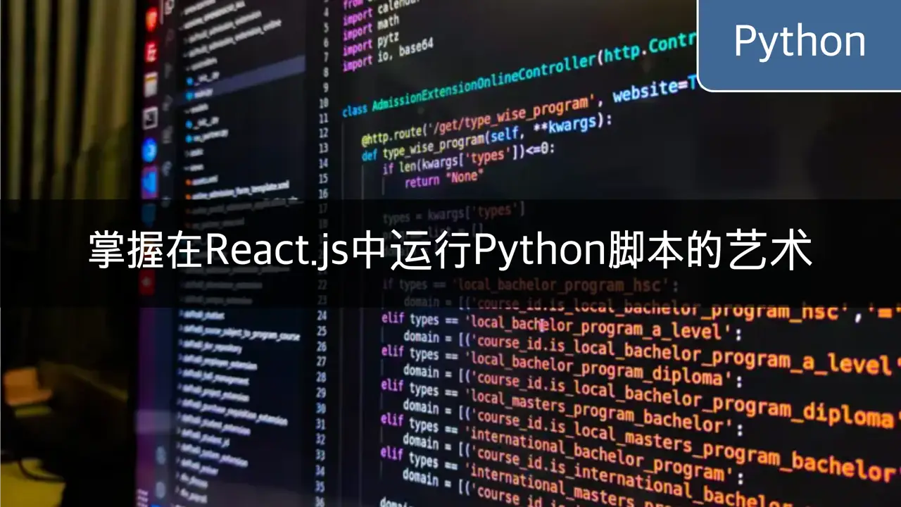 掌握在React.js中运行Python脚本的艺术 - CloneCoding