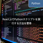 React.jsでPythonスクリプトを実行する方法を習得